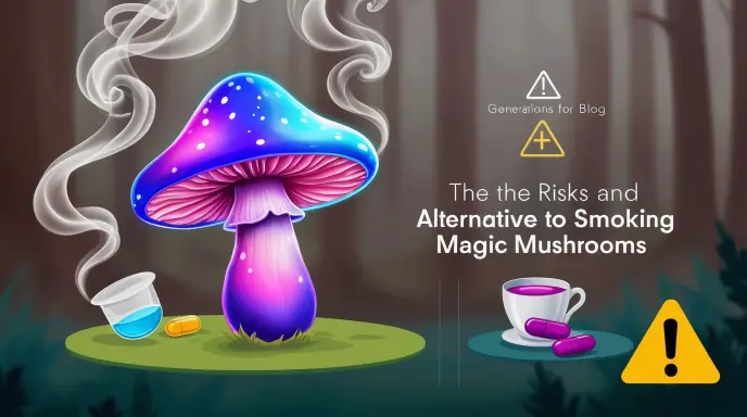 smoking magic mushroom